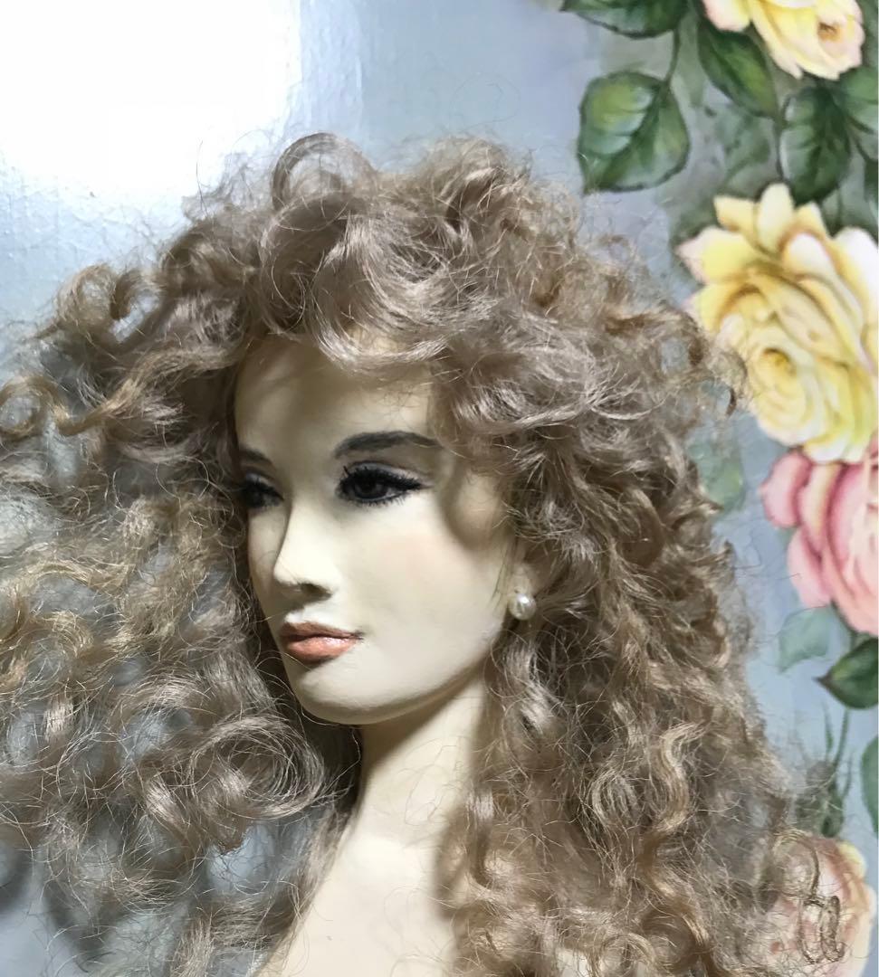 本日限定7/14❗️ハンドメイド　芸術祭入賞作品・薔薇ペイント&クレーアートの人形