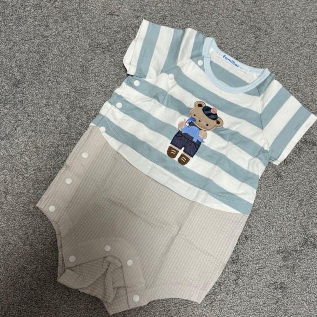 ファミリア　襟付きロンパース　70　2点セット