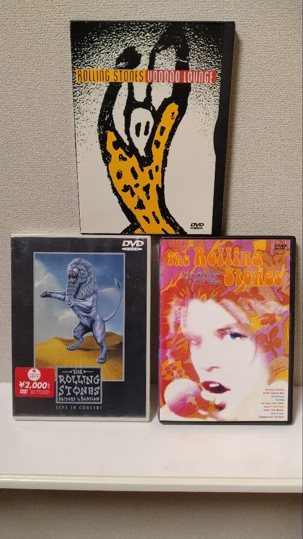 オフィシャルライブＤＶＤ ３セット ローリングストーンズ