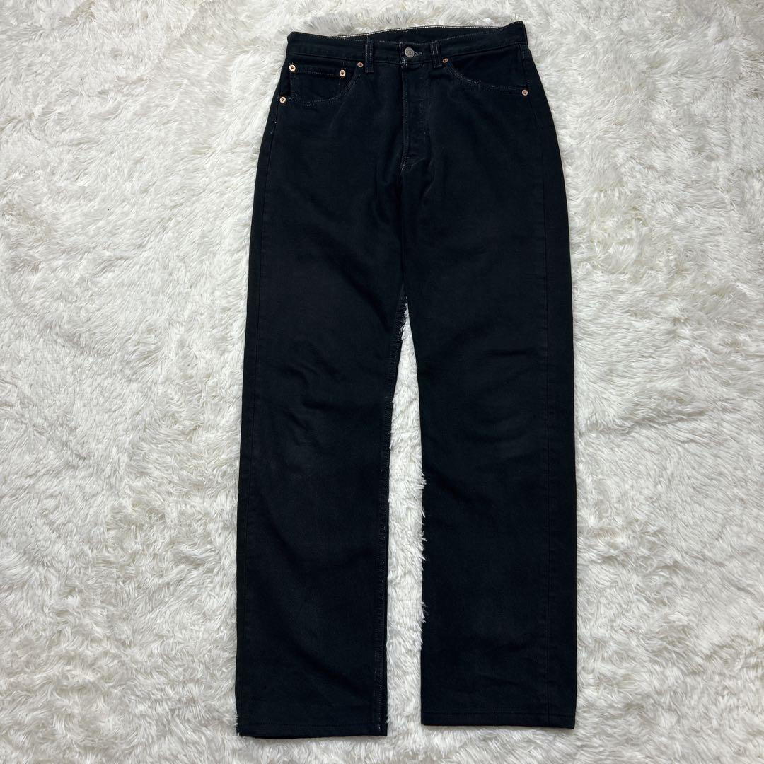 美品　希少　90s USA製 リーバイス　501 ブラック ホワイトステッチ