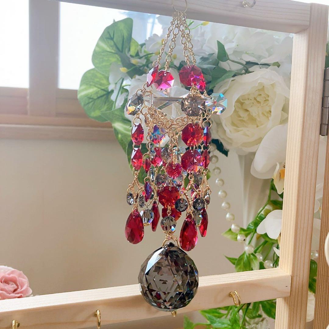 ままだま♪様♡*.スワロフスキー♡サンキャッチャー4点♡チャーム♡キーホルダー♡