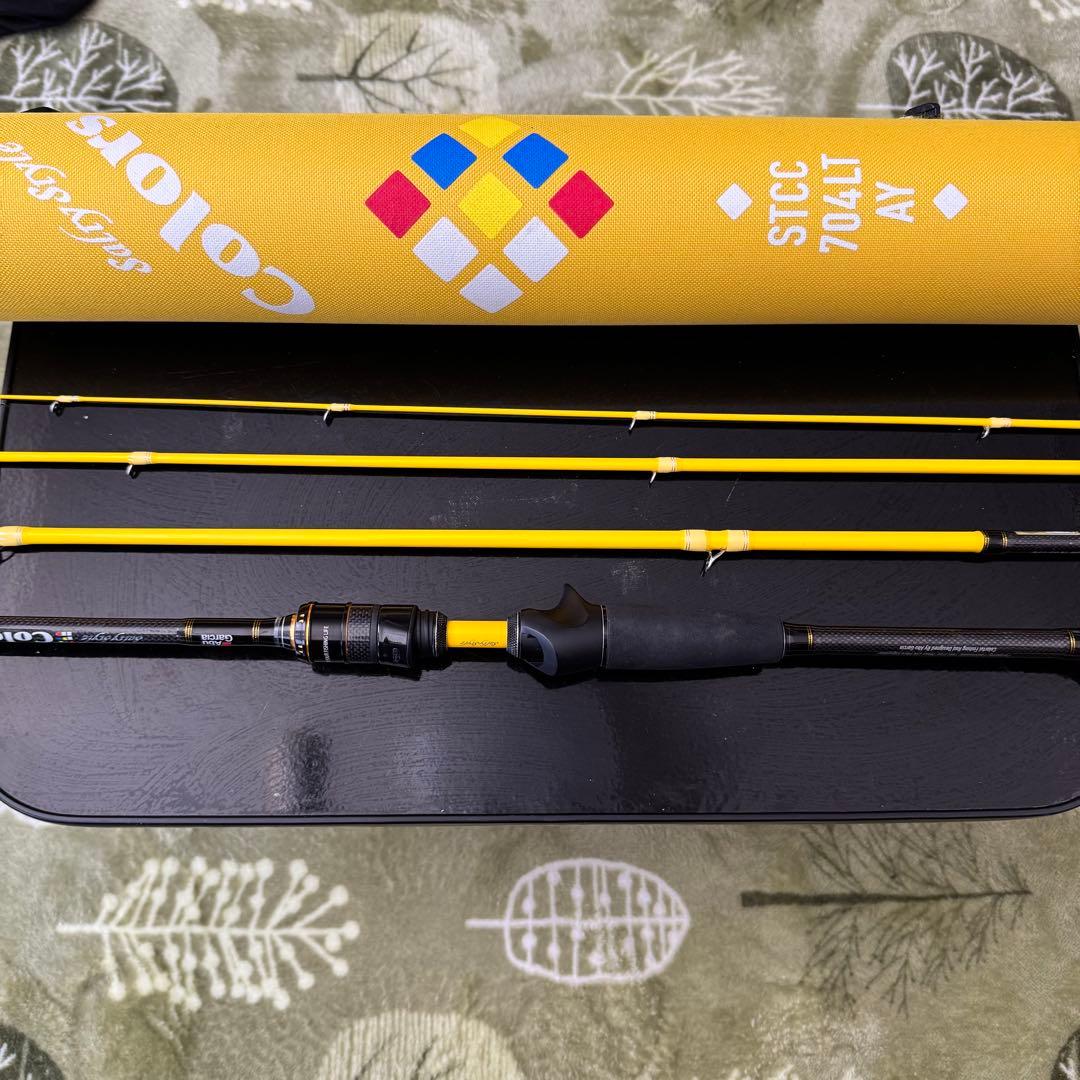 も*ち様 アブガルシアcolors STCC 704LT AY ルアーロッド イ