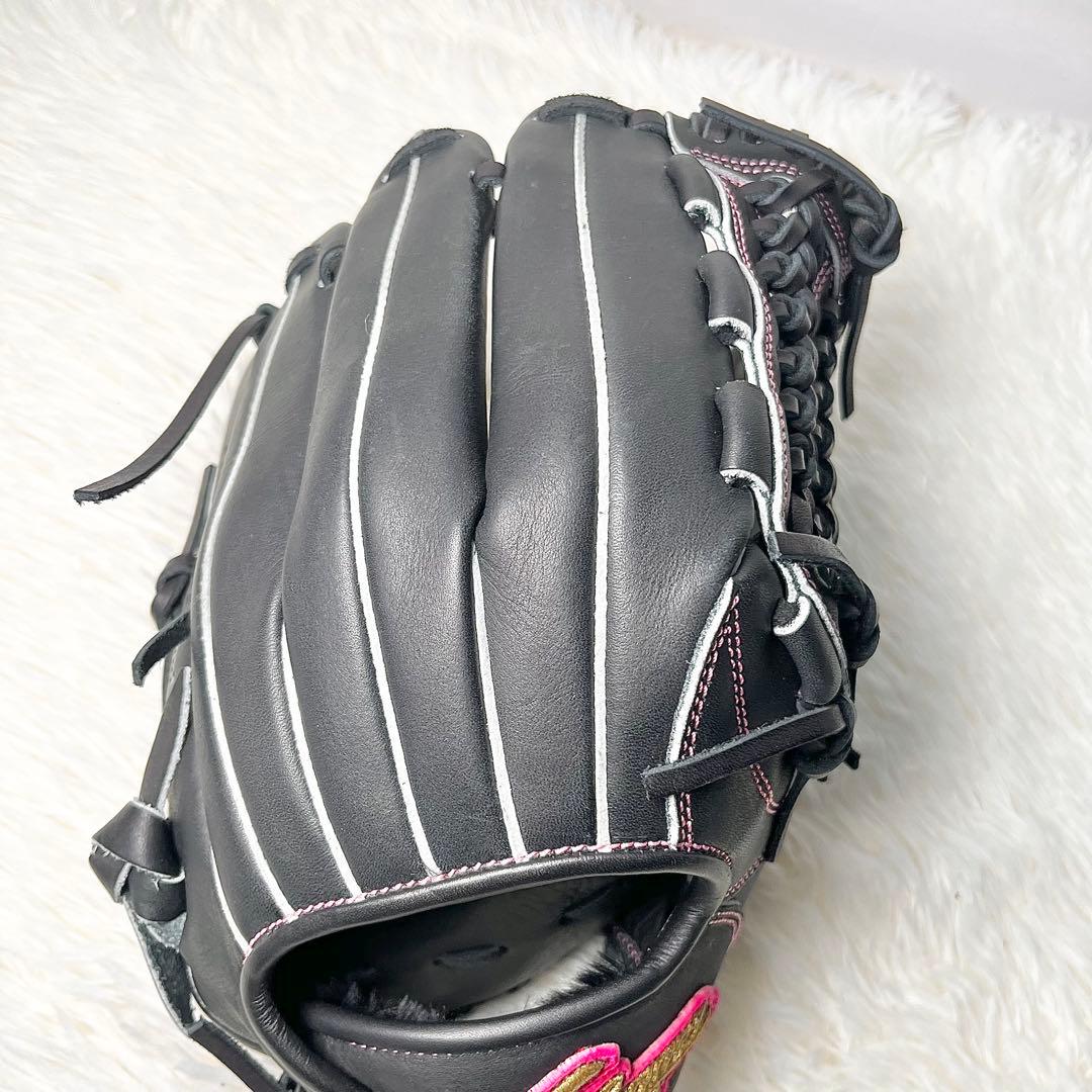 【美品】久保田スラッガー KSS-2P 野球グローブ ブラック×ピンク