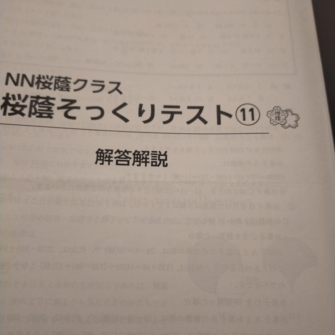 NN桜蔭クラス 桜蔭そっくりテスト算数 問題解答解説集Ⅰから15 2025年度用