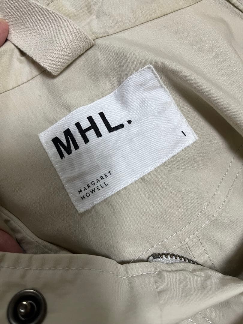 MHL.／WASHED COTTON NYLONコート
