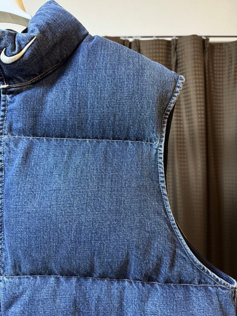 Supreme/Nike Denim Puffer Vest Lサイズ