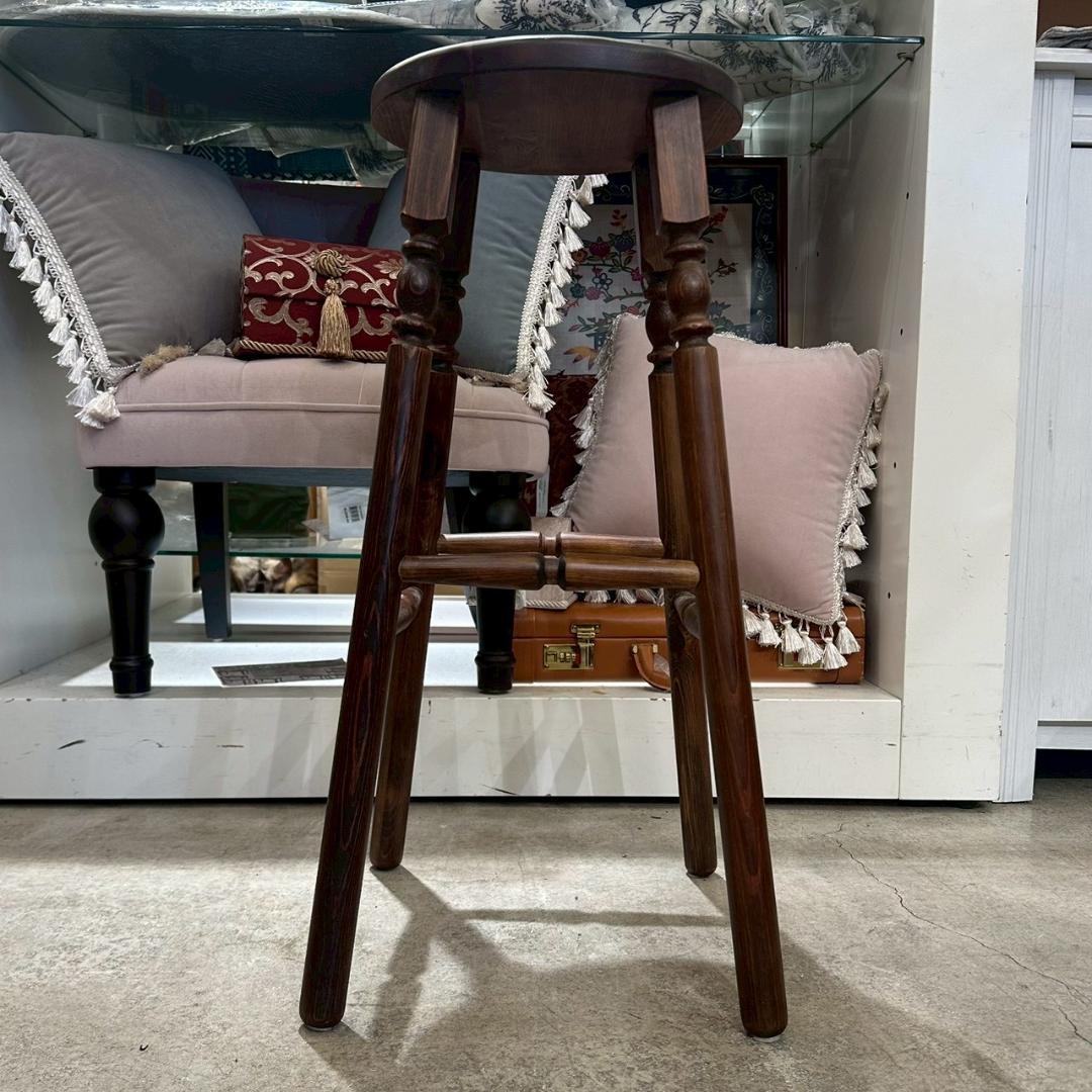 iΦ ハイスツール 花台 スツール アンティーク 木製