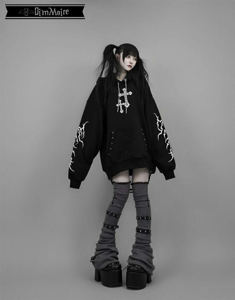 DimMoire ディムモアール 十字の誓いニーハイウォーマー Gray グレー