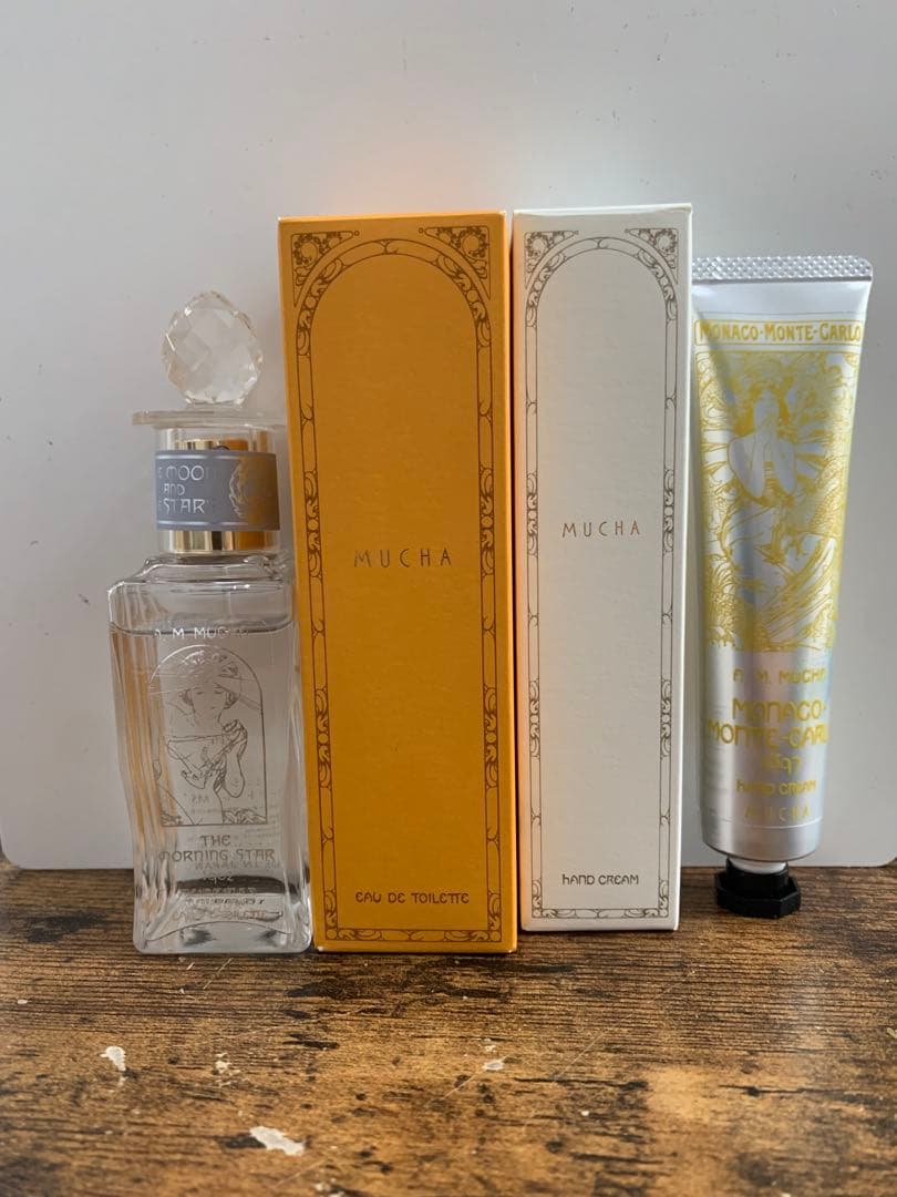 MUCHA:オードトワレ/明けの明星、リッチハンドクリーム モンテカルロ