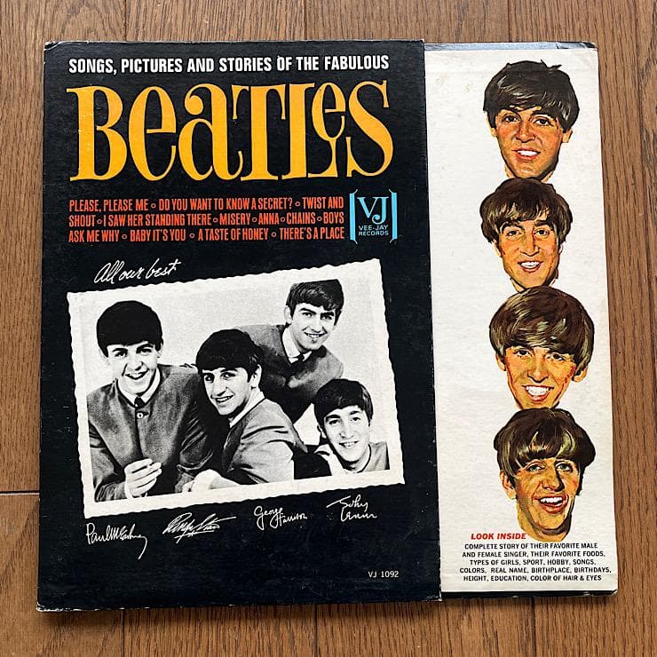 ★VEE-JAY オリジナル盤 ビートルズ SONGS, PICTURES ～