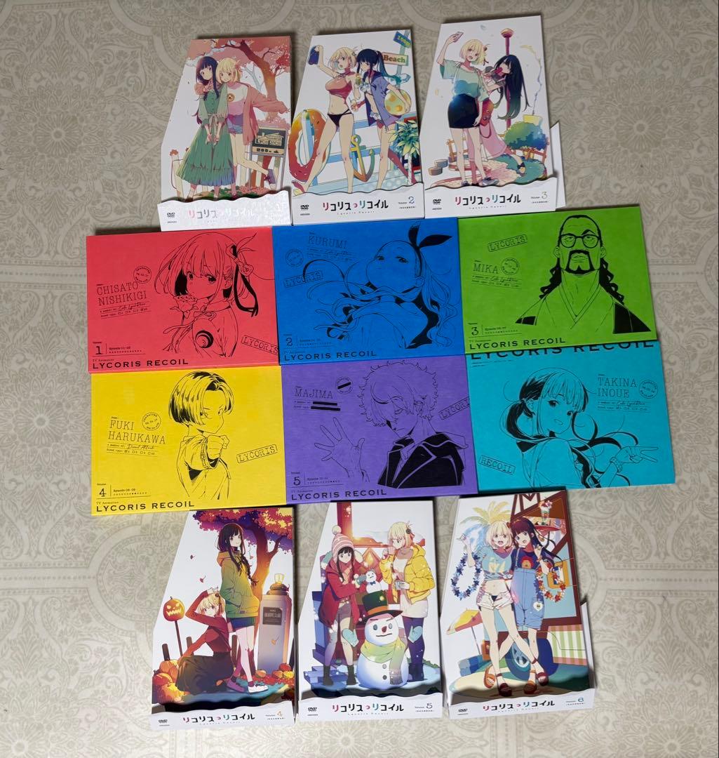完全生産限定版　リコリス・リコイル 全6巻　DVD アニメ