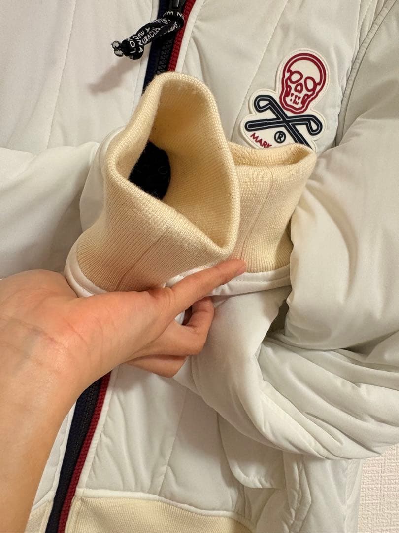 MARK&LONA 中綿ブルゾンリバーシブル 40サイズ白