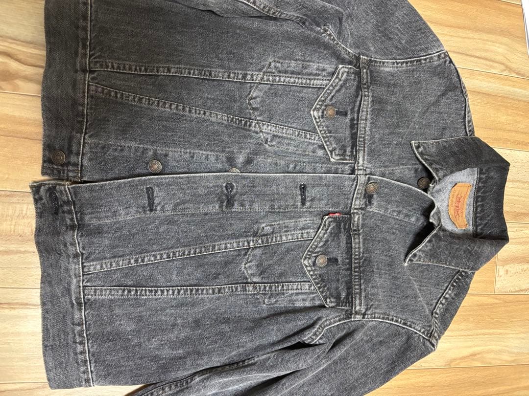 希少 90s Levi's 70505 先染め 3rdブラックデニムジャケット