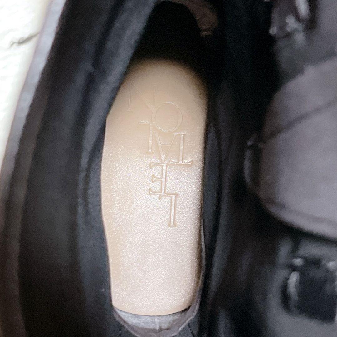 【極美品】ルタロン ミドル丈 ブーツ 22.5 エンジニア 黒 シボ感 金具