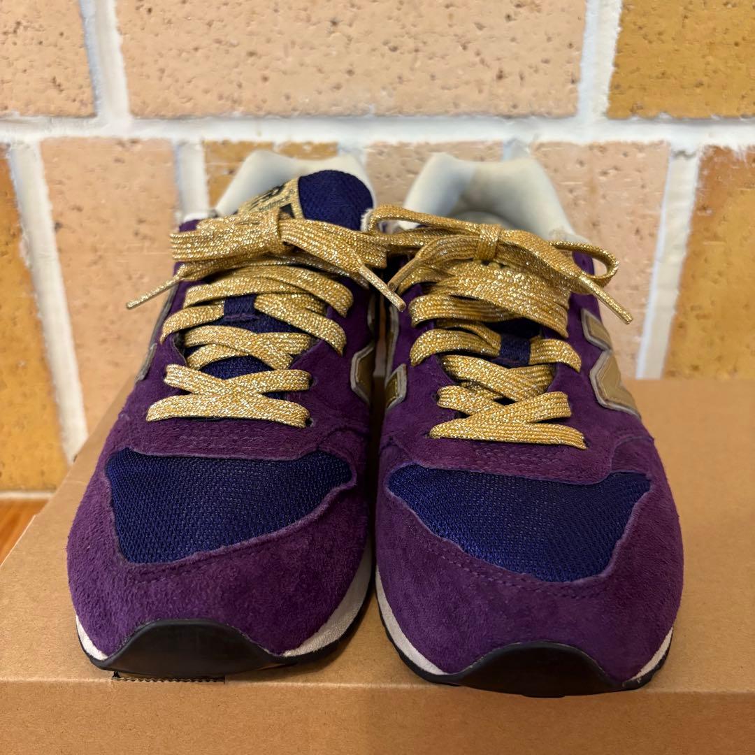 ニューバランス×デニム&ダンガリー 996 スニーカー 別注モデル 紫23.5
