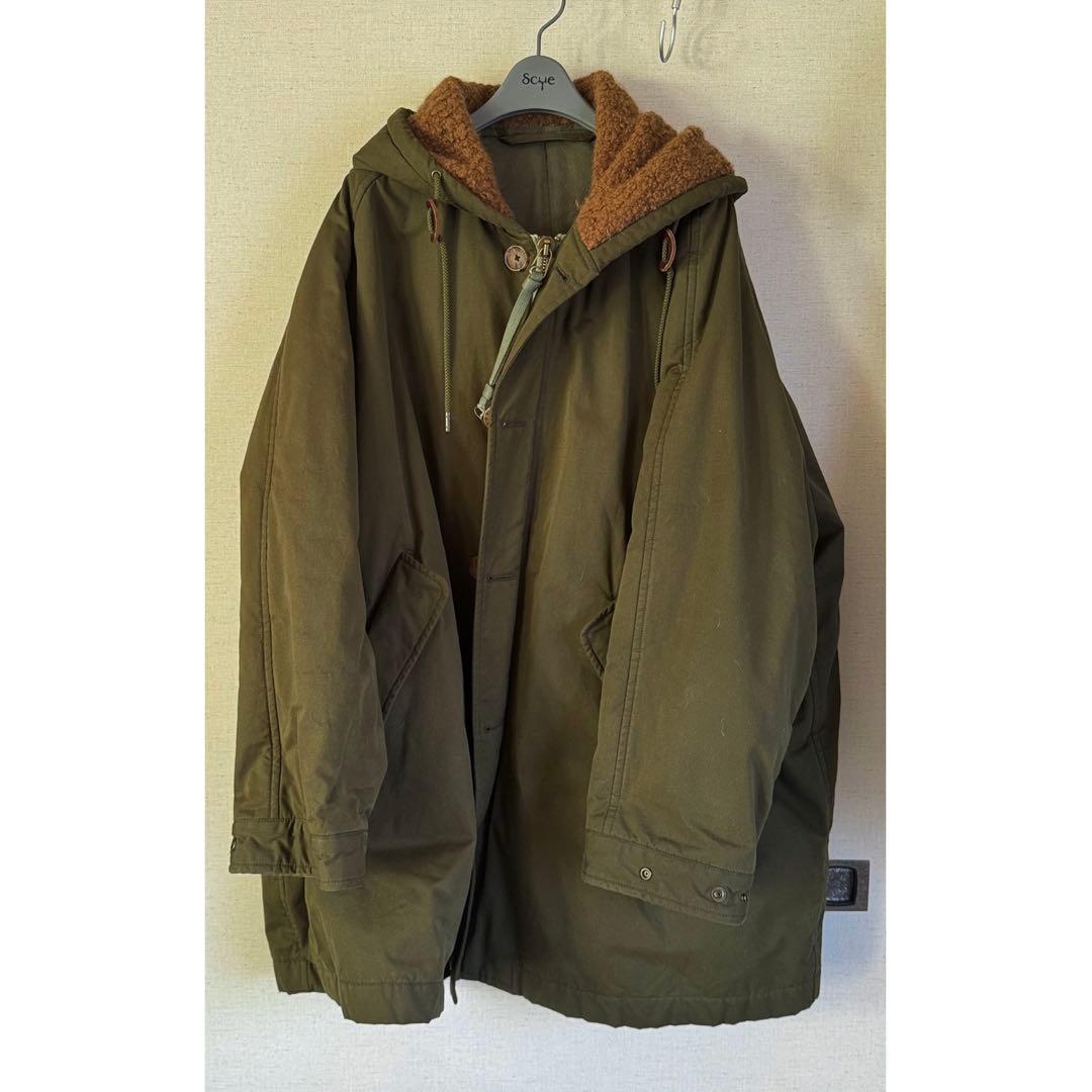 Scye サイ モッズコート パディング 38 カーキ