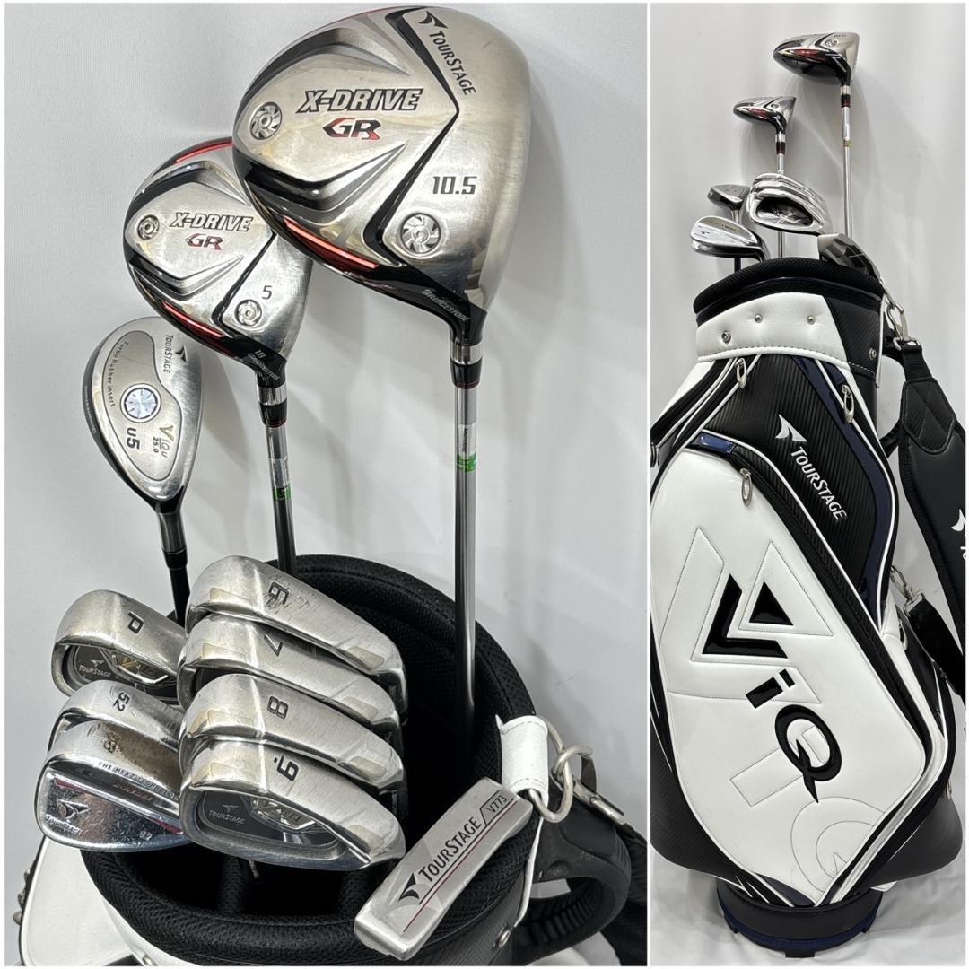 メンズ右利き初心者用　ツアーステージ　ゴルフクラブセット　W-2505