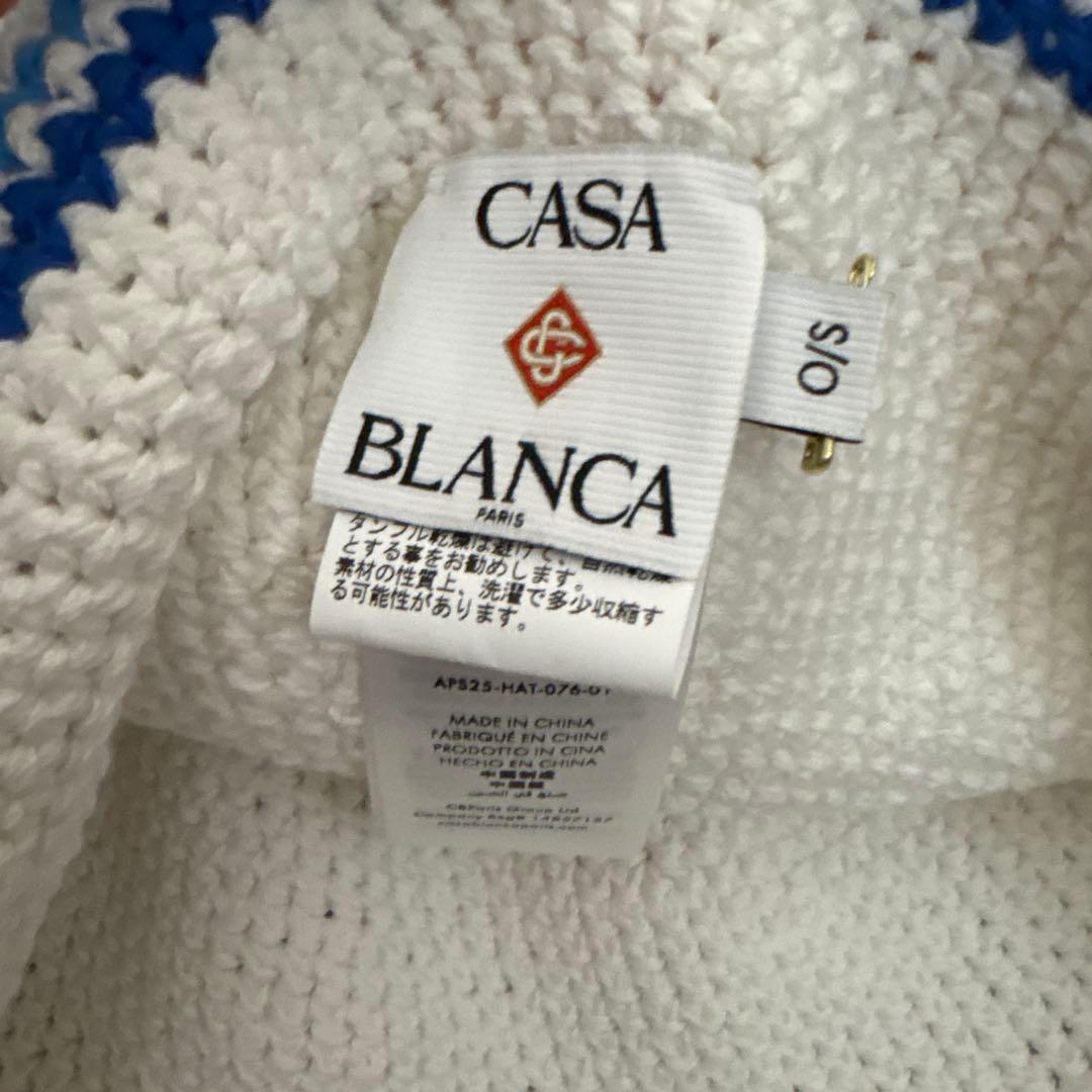 Casablanca STRIPED CROCHET HAT カサブランカ