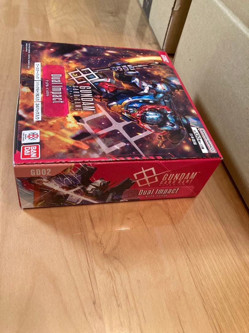 ①ガンダムカード リミテッドBOX Ver.β ②dual impact 未開封
