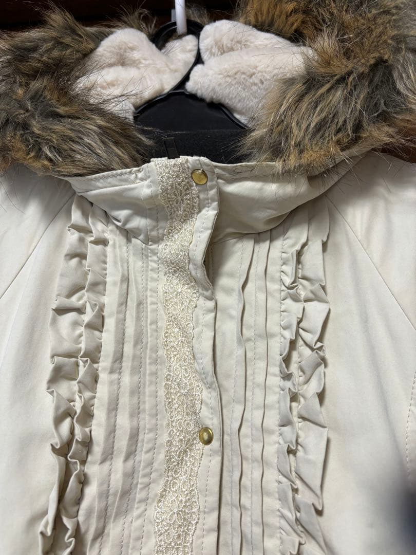 アクシーズファム 姫カジ フリル ふわふわ モッズコート フェアリーグランジ