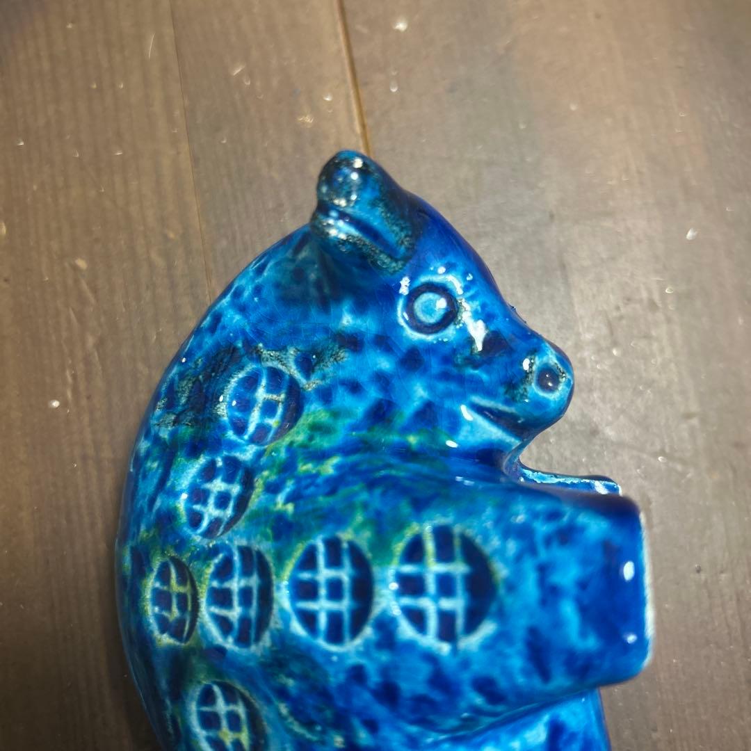 FLAVIA/BITOSSI ビトッシ　リミニブルー　牛　陶器置物　イタリア製