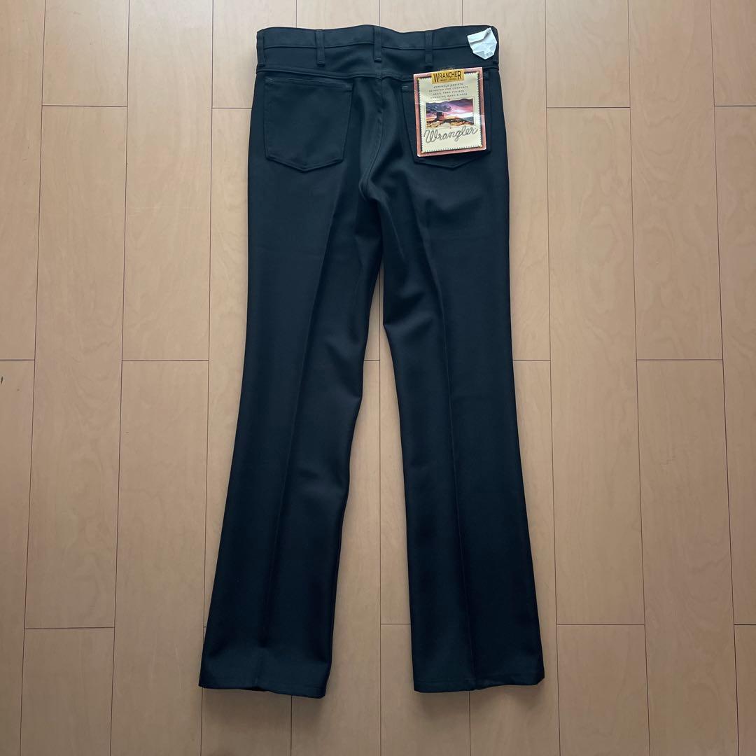 デッドストック　ラングラー　ランチャーパンツ　ブラック　34×34