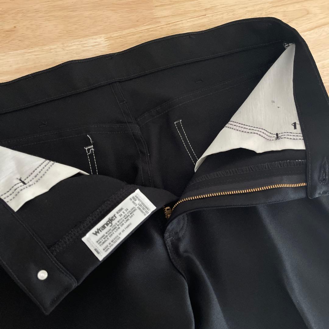 デッドストック　ラングラー　ランチャーパンツ　ブラック　34×34