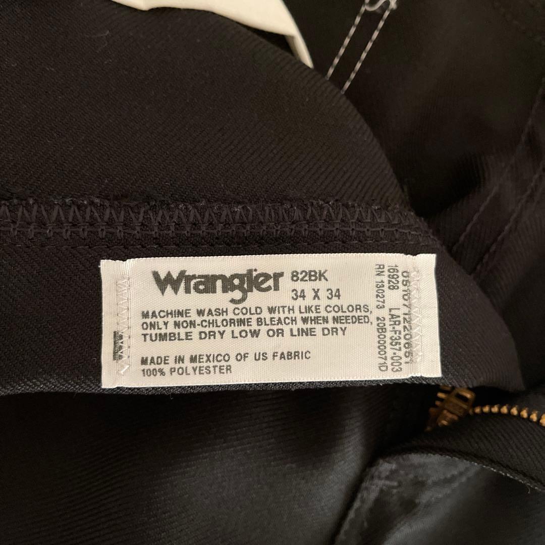 デッドストック　ラングラー　ランチャーパンツ　ブラック　34×34
