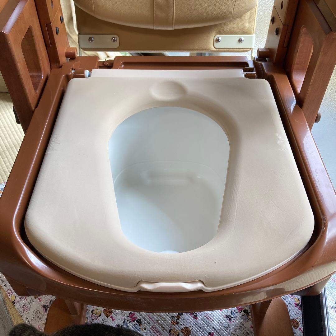 介護用　ポータブルトイレ　家具調 安寿セレクトR