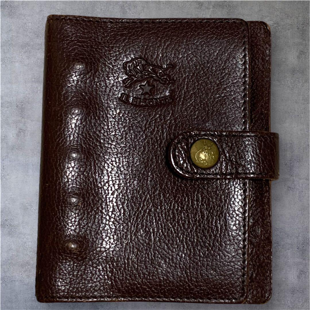 廃盤品✨希少品✨イルビゾンテ　システム手帳　5穴　M5 旧ロゴ　ブラウン　茶