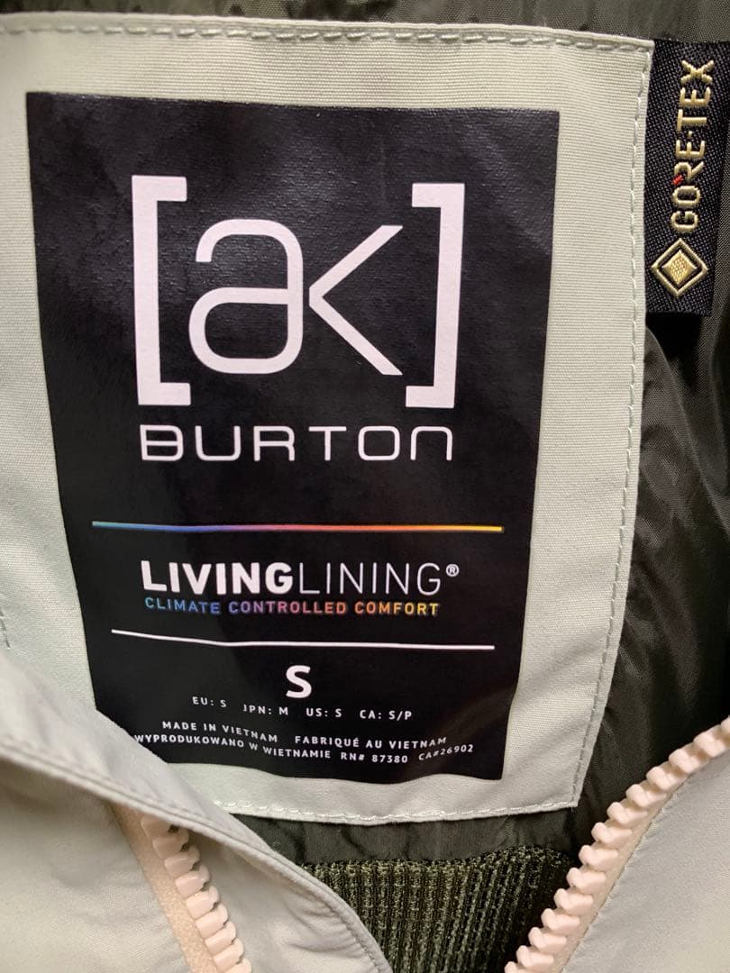BURTON AK Anorak Gore-Tex ジャケット ライトグリン