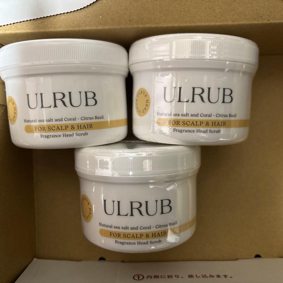 新品未使用　ULRUB ヘッドスクラブ 200g 3個セット