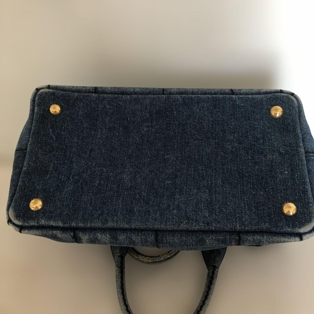 PRADA デニム カナパトートバッグ