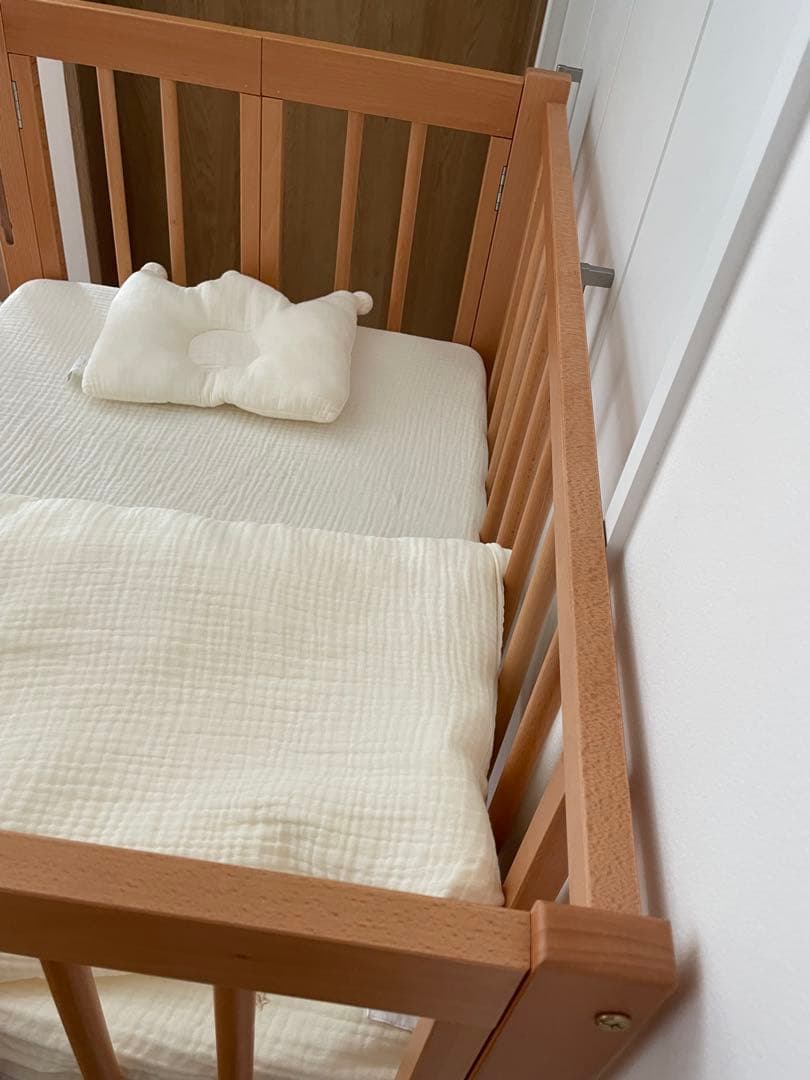 2024年8月購入日本製ミニベビーベッド＋立体ファイバーベビー布団セット