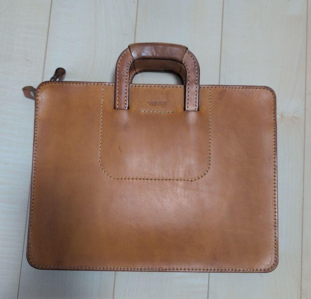 herz ビジネスバッグ BW-12 キャメル クラッチバッグ 本革 廃盤品