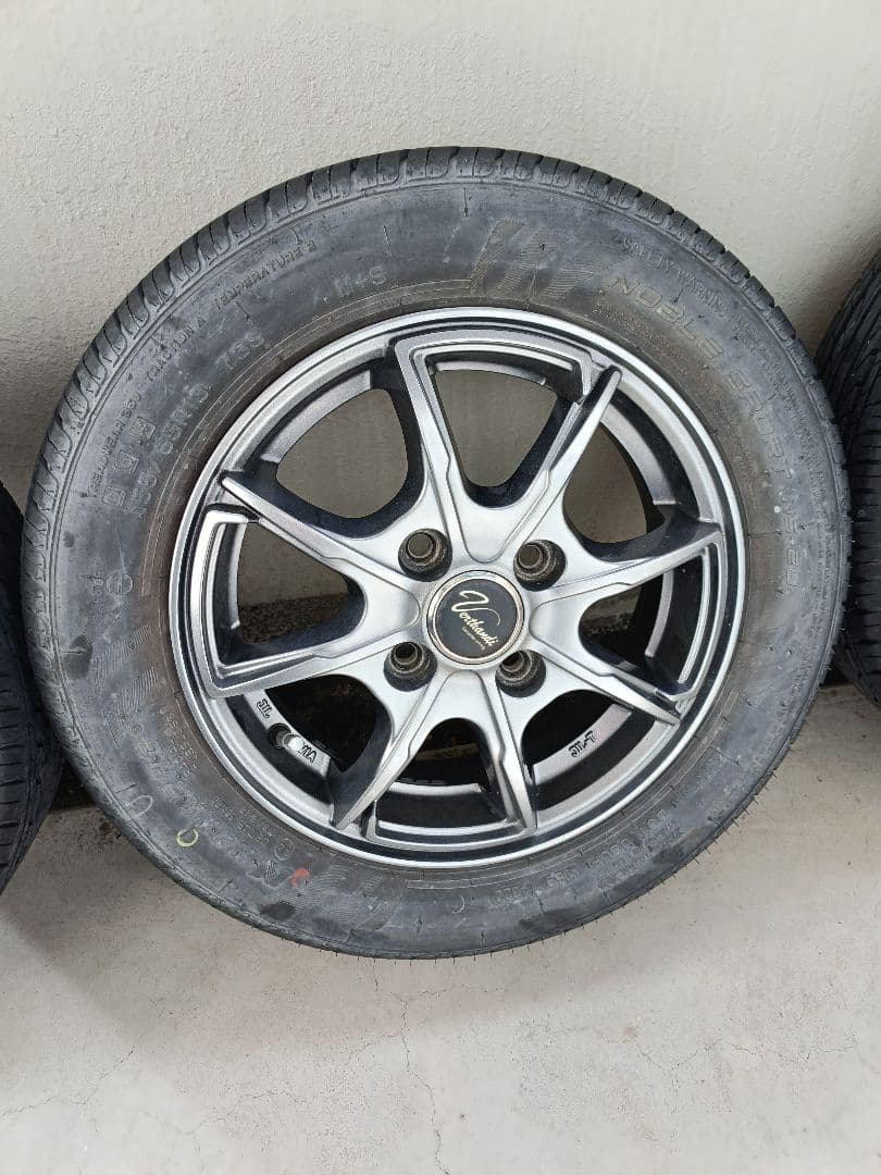 【手渡し限定】13インチ ホイール 155/65R13 夏タイヤ 4本セット