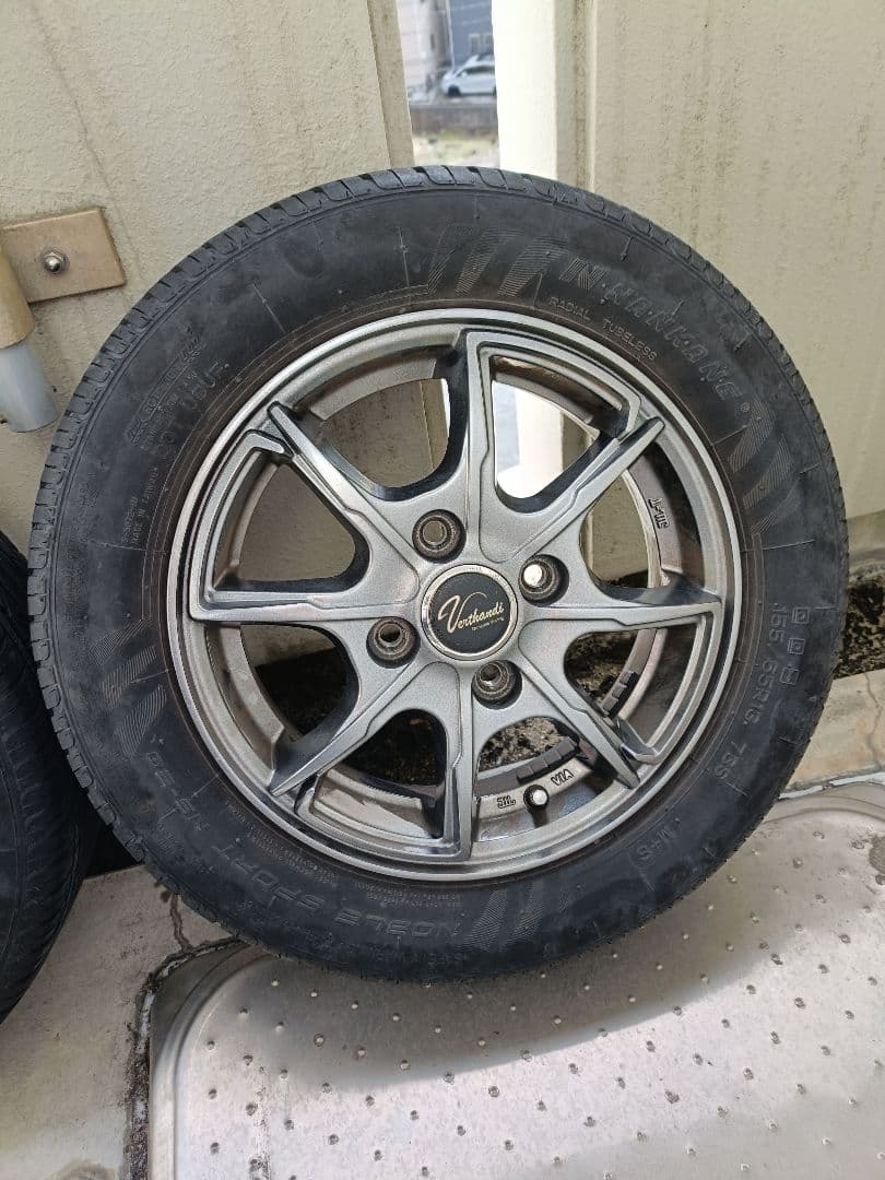 【手渡し限定】13インチ ホイール 155/65R13 夏タイヤ 4本セット