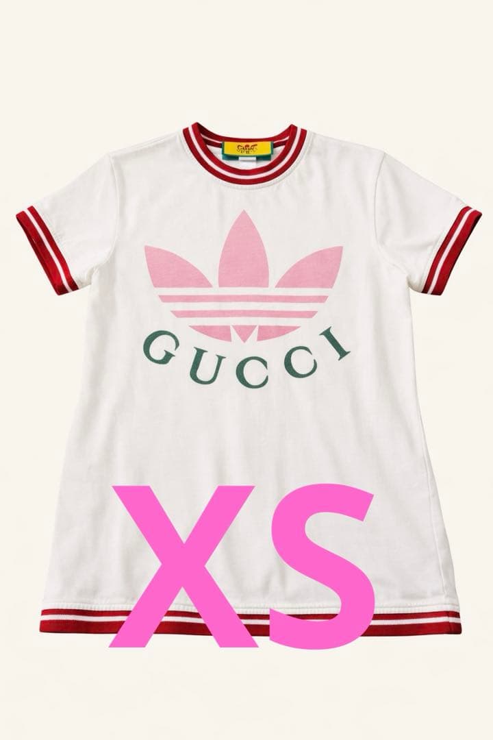 GUCCI アディダス コラボ 半袖Tシャツ レディース XS