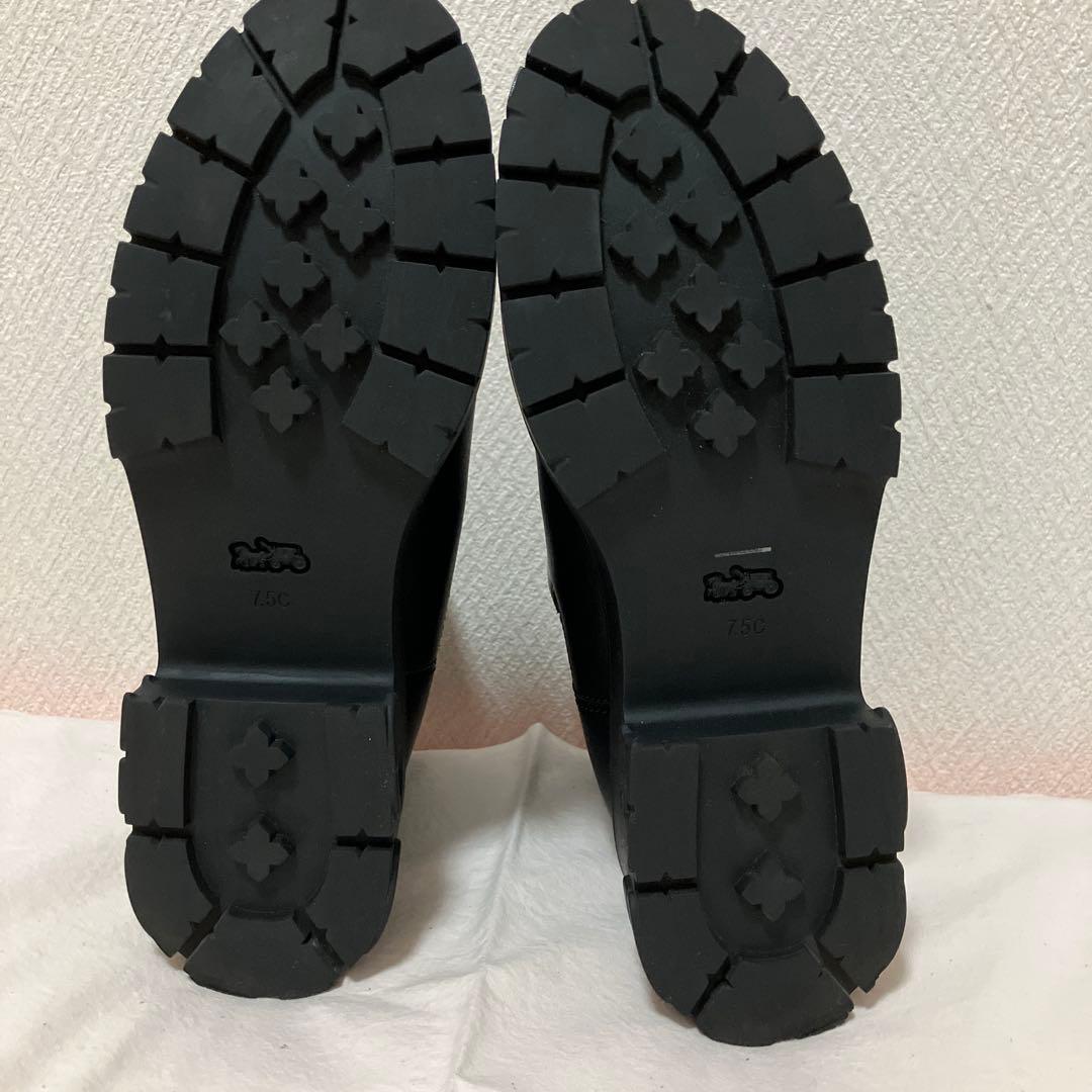 coach コーチ　サイドゴアブーツ　24.5 黒　使用頻度わずか　中も綺麗です