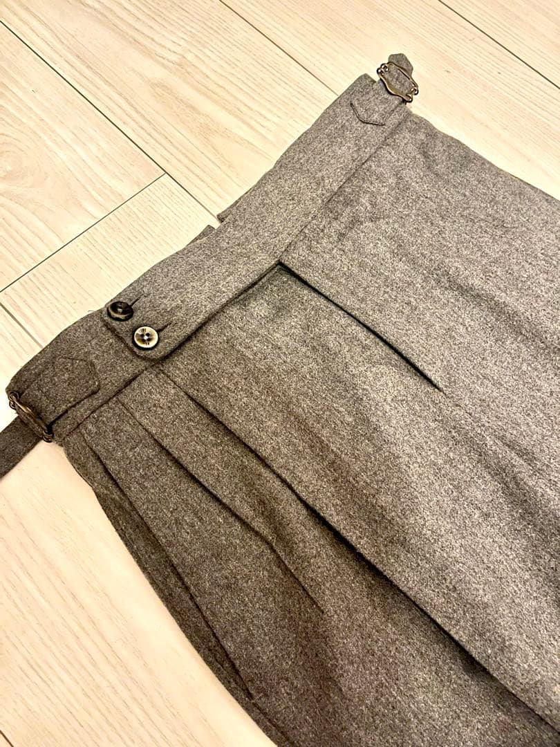 PT TORINO ワイドスラックス フランネル グレー サイズ42