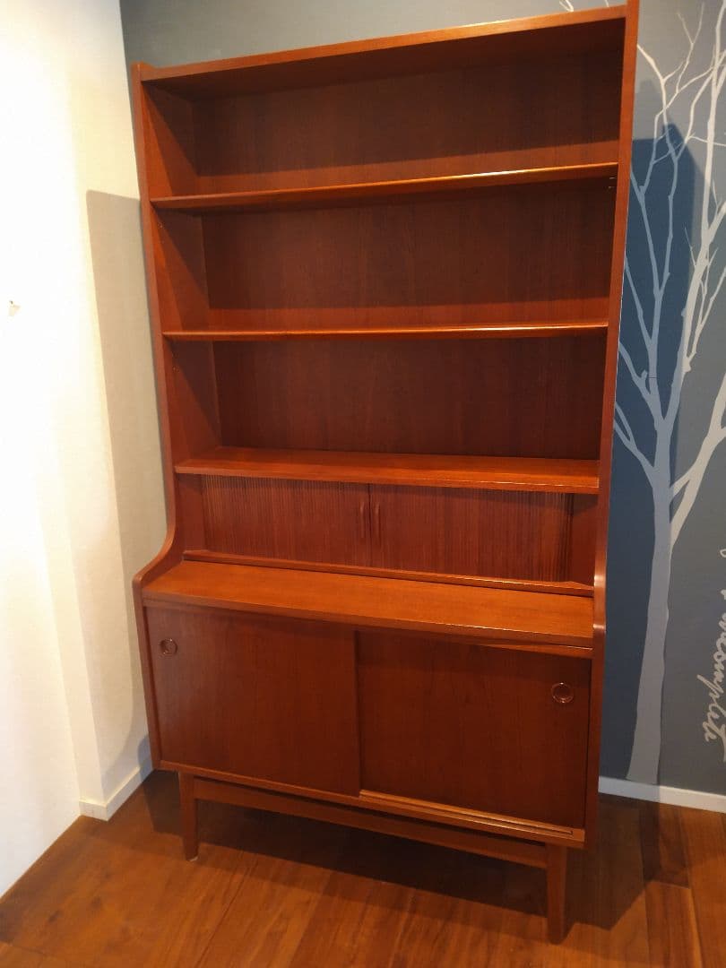 【美品】Johannes Sorth 蛇腹シェルフ チーク ヴィンテージシェルフ