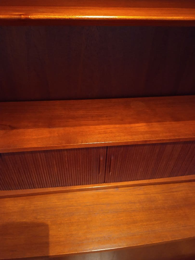 【美品】Johannes Sorth 蛇腹シェルフ チーク ヴィンテージシェルフ