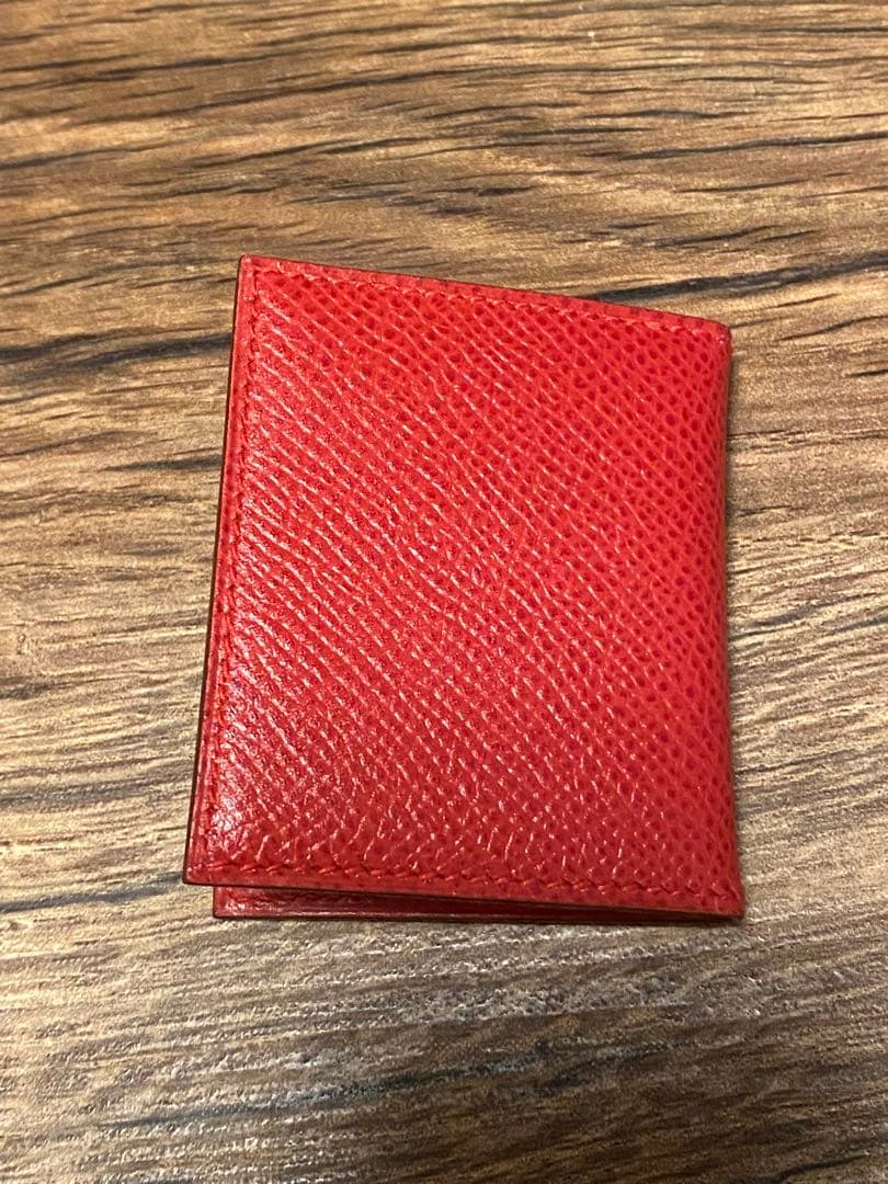 HERMES エルメス 赤 レザー フォトフレーム