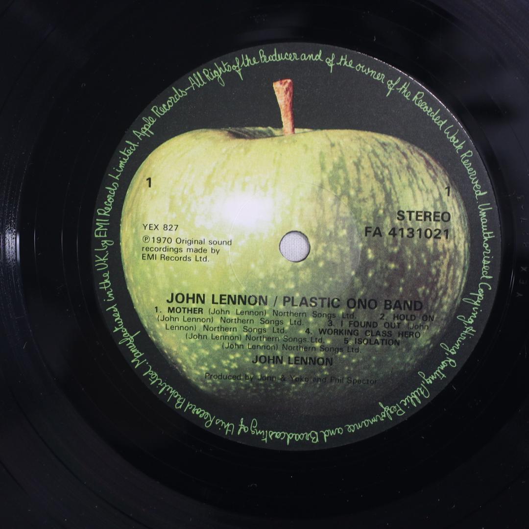 英LP John Lennon Plastic Ono Band UK再発盤