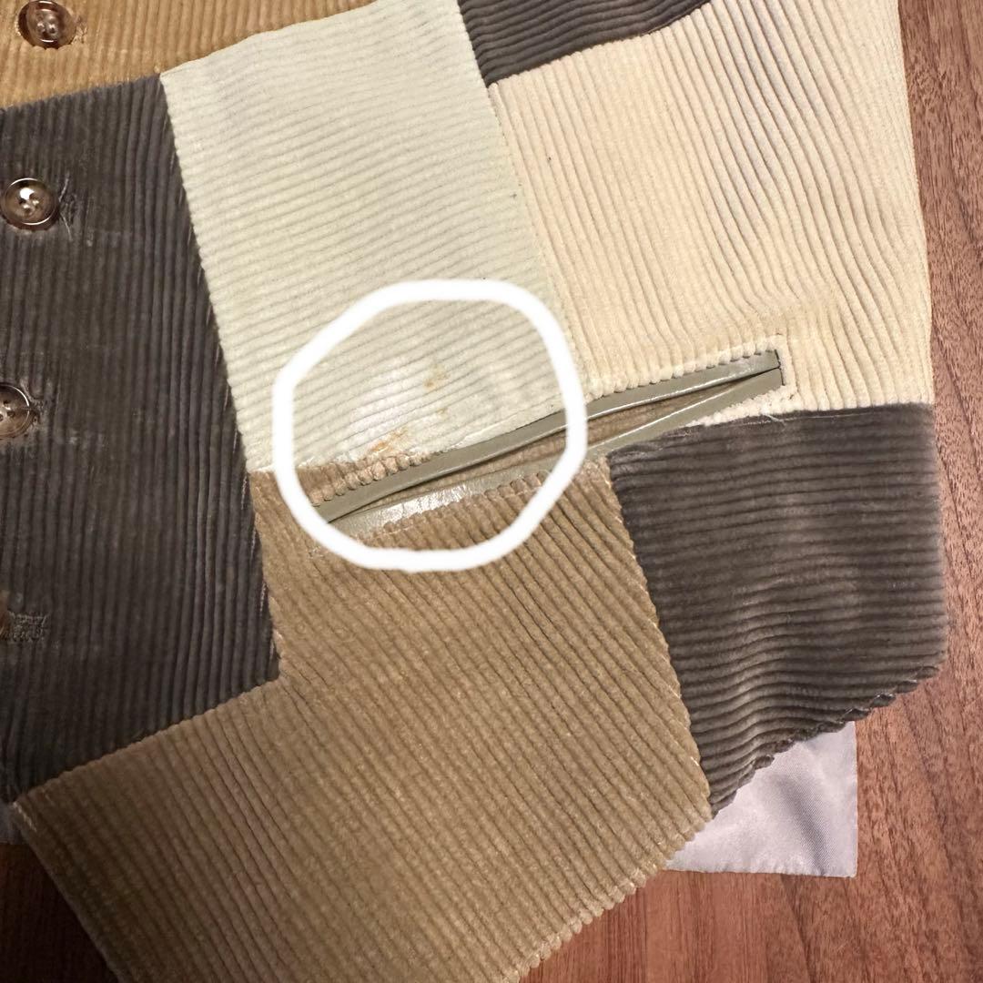 サ*ル様 【レア】Papas コーデュロイパッチワークベスト