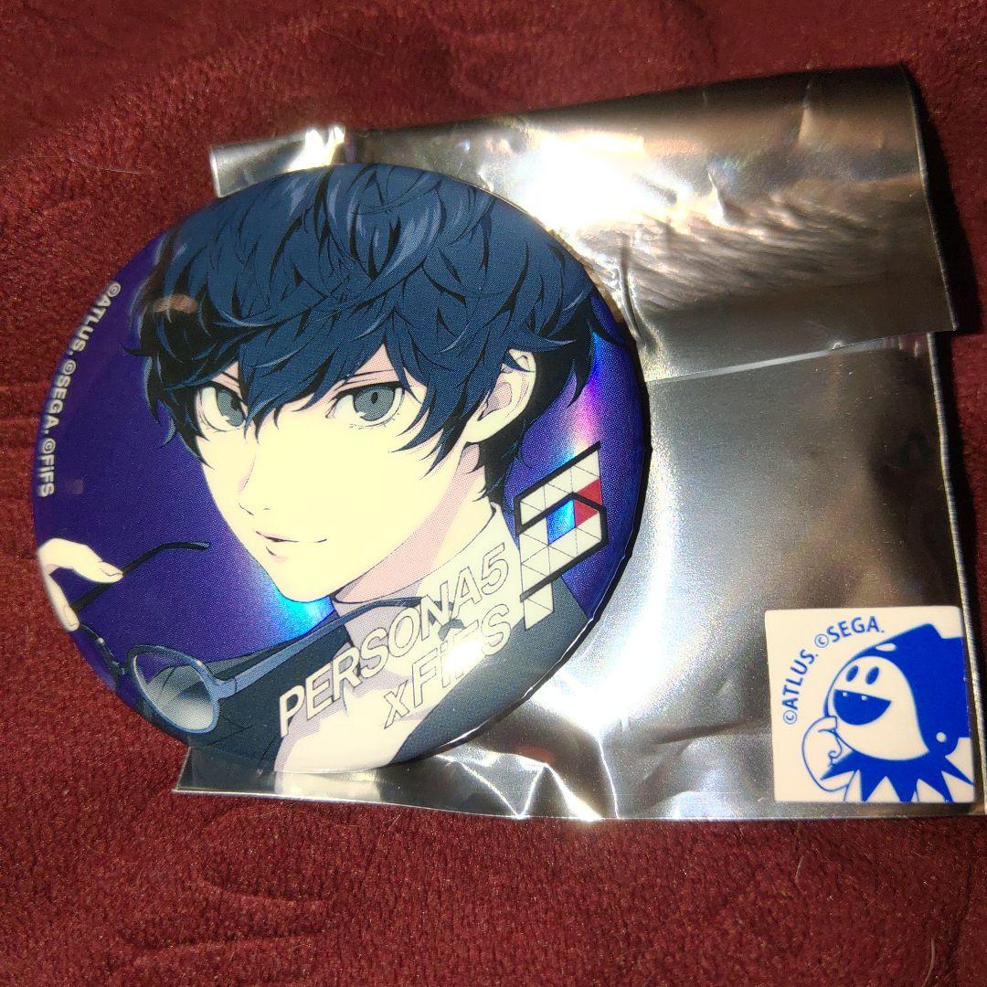 (6) ペルソナ3/４/５ × FiFS 缶バッジ　主人公　雨宮 蓮