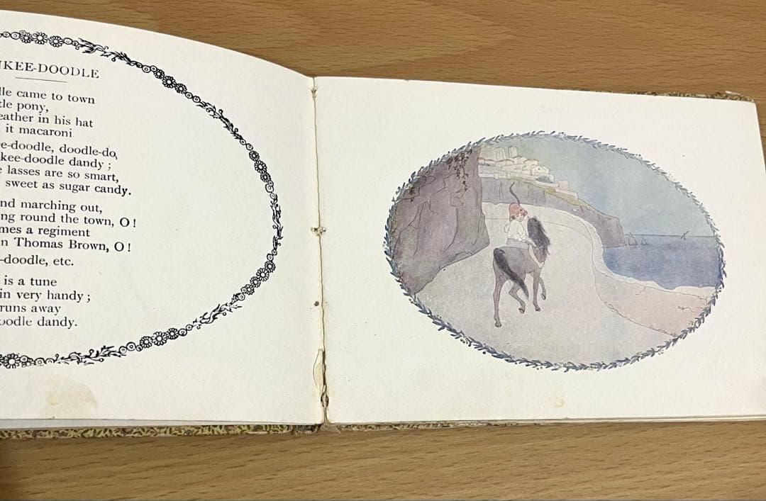 NO.332希少 アンティーク 洋書 古書 ル•メール 絵本 童謡 マザーグース