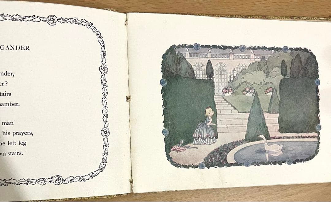 NO.332希少 アンティーク 洋書 古書 ル•メール 絵本 童謡 マザーグース