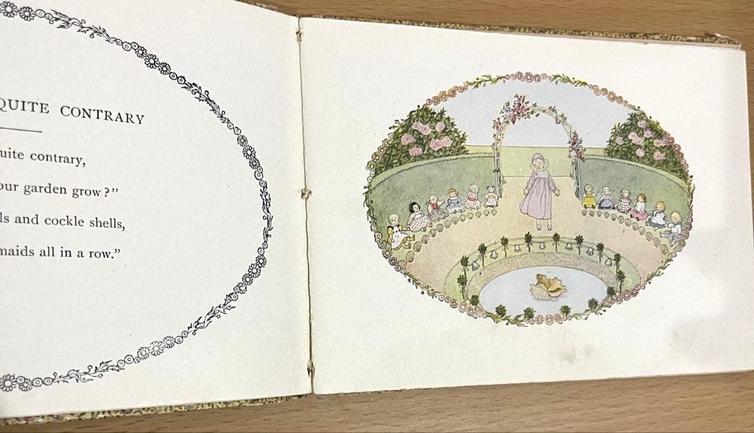 NO.332希少 アンティーク 洋書 古書 ル•メール 絵本 童謡 マザーグース