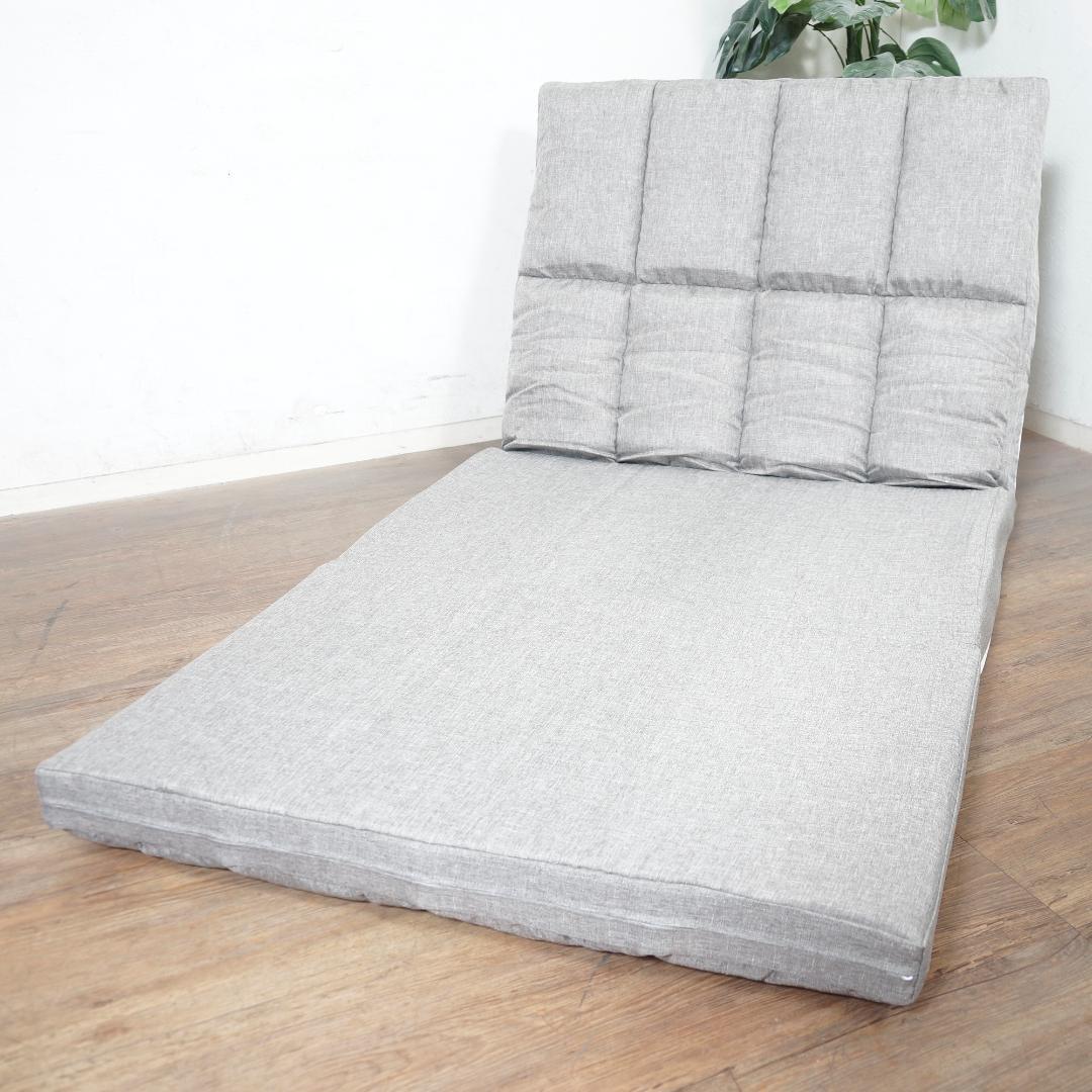 【新品】幅90cm　ハイバック3WAY　ソファベッド　14段階リクライニング